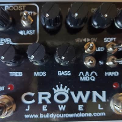 BYOC Crown Jewel Distortion Pedal New ASSEMBLED WITH One MODULE and Dry Blend image 1