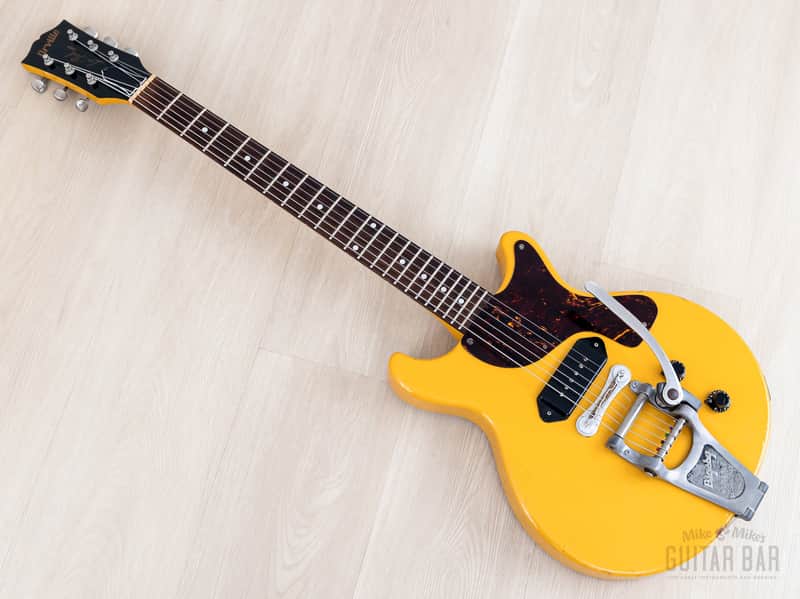 1996 Orville Les Paul Junior Double Cut LPJ-D65 TV Yellow w