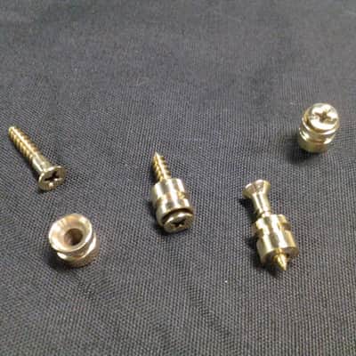 Gibson Moderne repro string guides in polished brass, by Bennett Music Labs image 2