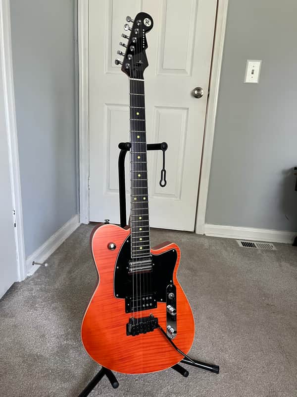 Reverend Reeves Gabrels Signature with Ebony Fretboard 2021 - Present - Satin Orange Flame Maple image 1