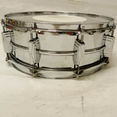 Ludwig Supraphonic 14x5"Snare Drum Vintage '80 Blue/Olive Badge Supra-Phonic USA image 6