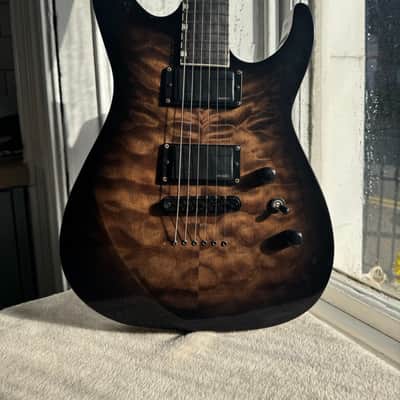 ESP LTD JM-II Josh Middleton Signature 2024 - Black Shadow Burst image 5