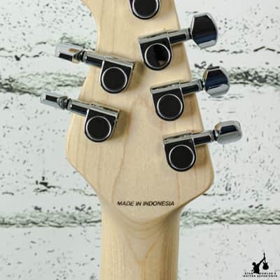 Sterling By Music Man Axis Flame Maple Electric Guitar - Trans Black (#7839) image 7