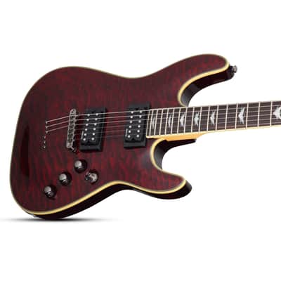Schecter Omen Extreme-6 Guitar - Black Cherry image 6
