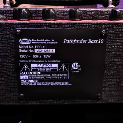Vox Pathfinder 10-watt combo bass amplifier 2021-2024 - Black image 4
