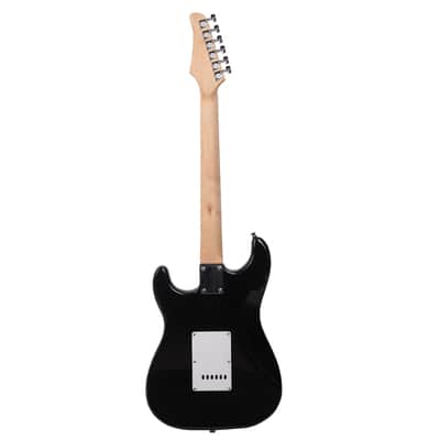 New Glarry GST-E Rosewood Fingerboard Electric Guitar Black image 3