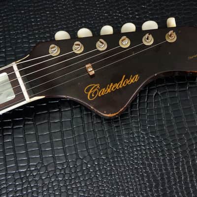 2023 Castedosa Guitars Marianna Semi-Hollow Tele in Aged Shell Pink - Carlos Lopez image 12