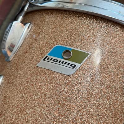 Ludwig Champagne Sparkle 13” Tom Drum 70’s image 2