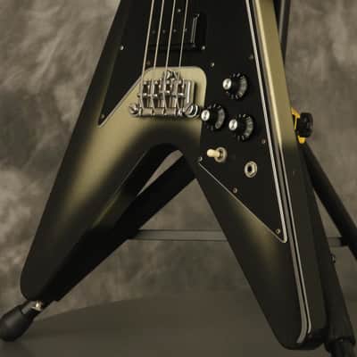 all original 1981 Gibson Flying V Bass SILVERBURST!!! image 10