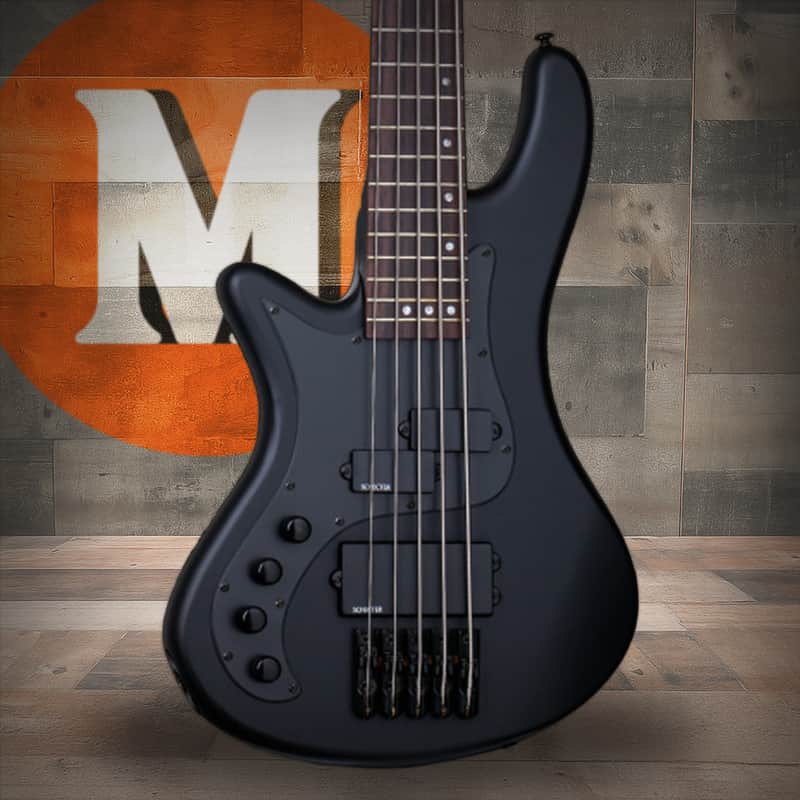 Schecter Stiletto Stealth Left Hand  5 String Electric Bass Guitar (2527) image 1