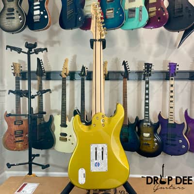 ESP LTD Javier Reyes Signature JRV-8 8-String Electric Guitar w/ Case-Metallic Gold image 12