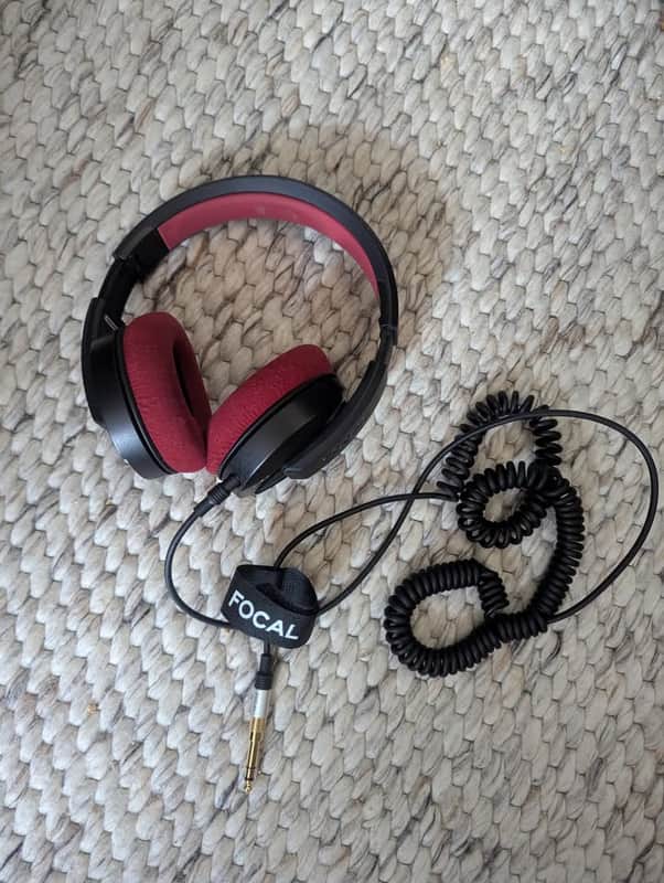 Focal Listen Professional Closed Back Headphones - 32 Ohms 2018 - Present - Black / Red image 1
