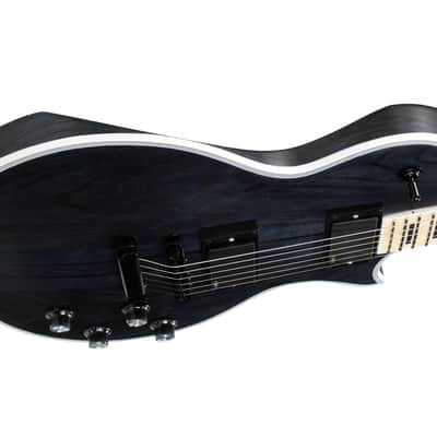 10S GF Neck-Thru Maple Walnut 5 Piece Neck, Ash Body, EMG Pickups Electric Guitar Satin Black image 7