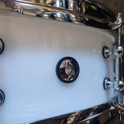 RL Drums White Acrylic 14"x 4" snare drum image 6