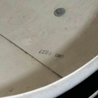 Ludwig No. 996-1 Club Date Outfit Drum Set (8x12"/14x14"/14x20") w/ Keystone Badges 1967 - Silver Sparkle image 22