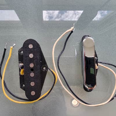 Fender 099-2109-000 Custom Shop ’51 Nocaster Pickup Set 2010s - Chrome / Black image 2