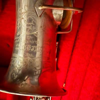 1924 Vintage Buescher True Tone Alto Saxophone Silver image 3