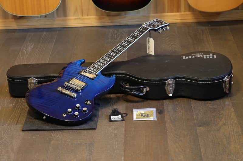 2006 Gibson SG Supreme Electric Guitar Figured Blue Burst + OHSC