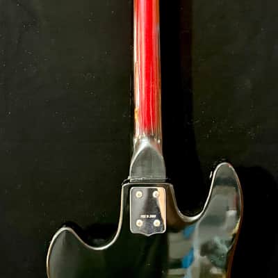 Zenon Teisco TRE-100 1962-64 electric gold foil pickups vibrato Red black burst image 12