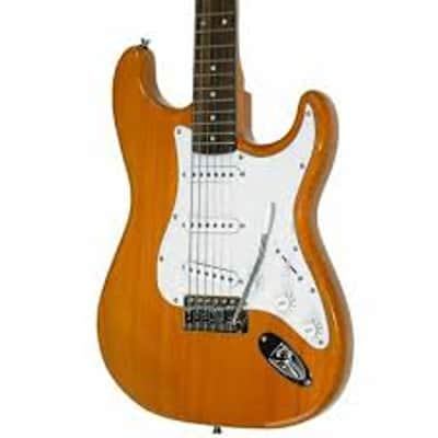 Oscar Schmidt OS-300-NH Double Cutaway Solid-Body Electric Guitar Natural, New image 2