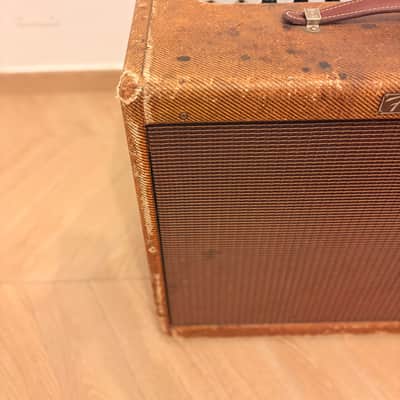 Immagine 1955 Fender Pro Amp 5E5 Narrow Panel Tweed Early 3 Control 5E3 Deluxe Style Jensen P15N - 4