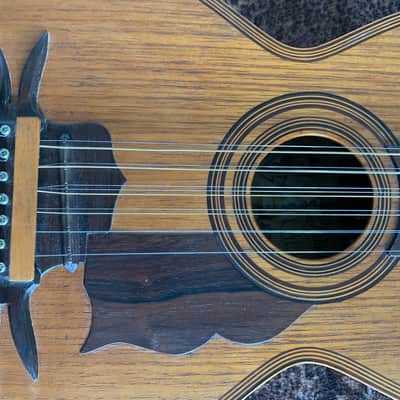 Raffaele Calace Italian folk guitar 1890 - Natural Wood! image 15