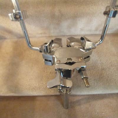 Ludwig Heavy duty chrome double tom mounting post, ball & socket w/ memory locks - clean! image 7