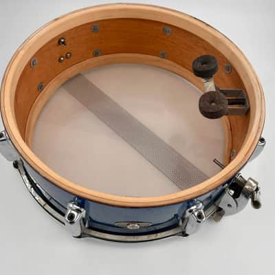 Slingerland Super Gene Krupa Radio King 5.5x14 Snare Drum 1960 - Blue Sparkling Pearl image 17