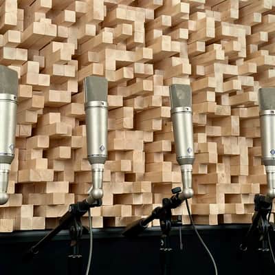 Vintage Neumann U87 Condenser Microphone Matched Quartet! Sequential SNs! 1971 U 87 With Swivel Mounts. Rare! image 21