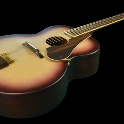 Round hole acoustic luthiery archtop guitar Manouche Gypsy image 1