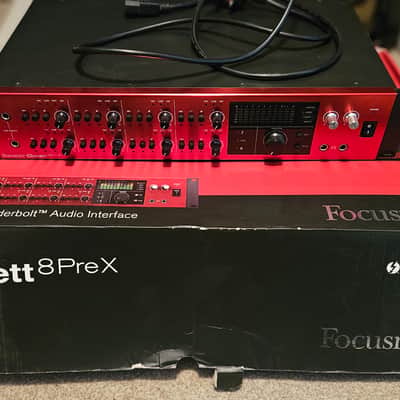 Focusrite Clarett 8Pre X Thunderbolt Audio Interface 2010s - Red image 8