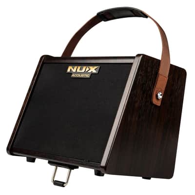 NUX AC-25 Stageman 25 Watt 1 x 6.5" 2 Channel Rechargable Modeling Acoustic Amp w/ Bluetooth image 4