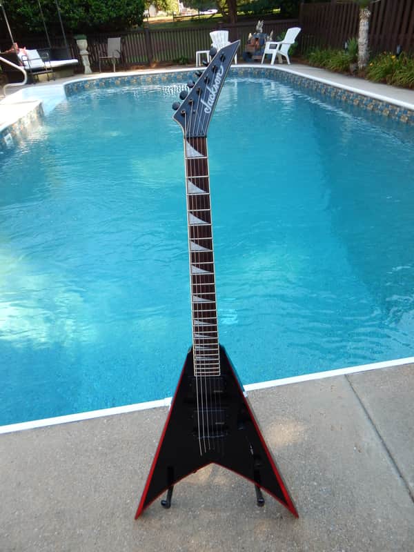 Jackson Kerry King V KVXT Black W/ Red Bevels Slayer image 1