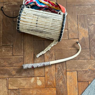 West African Talking drum handmade in Ghana image 3