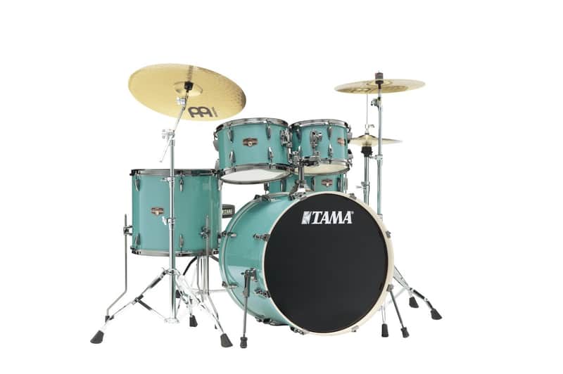 Tama IP52H6WBN-SLM Imperialstar Drum Set 5 pcs - Sky Blue Mist/Chrome HW + MEINL Cymbals HCS Cymbal Kit/Stage Master Dou image 1