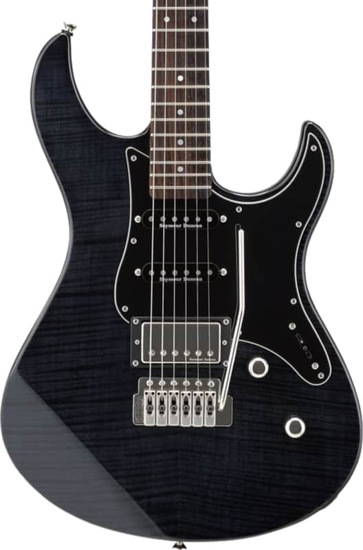 Yamaha PAC612VIIFM Pacifica Electric Guitar, Rosewood Fingerboard, Translucent Black image 1