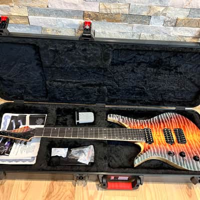 Vik Guitars Duality 7L Left-Handed Lefty LH Left "Pacific Sunset" image 15
