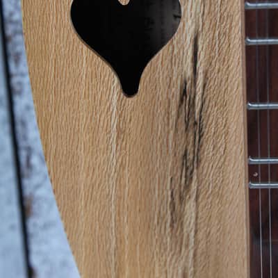 McSpadden 4 String Flathead Hourglass Spalted Sycamore Dulcimer with Gig Bag image 4