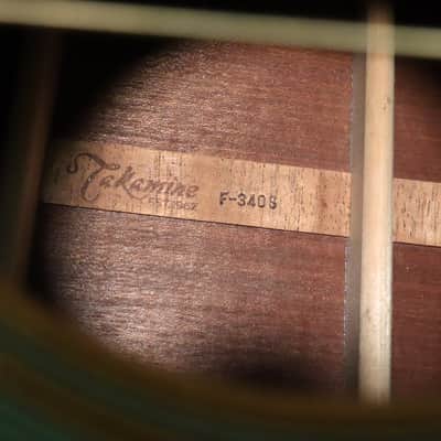 1980's Takamine & Co F-340S Solid Back Acoustic Guitar Japan MIJ image 23