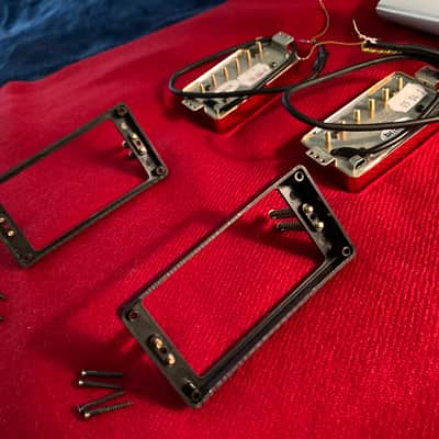 Schaller Golden 50’s Humbucking Pickup set 2004 - Deep Gold Plated image 6