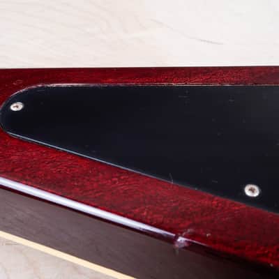 Greco Flying V Non Catalog MIJ 1982 Red Flame CMT Style Made in Japan w/ Bag image 16