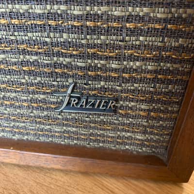 Vintage Pair of Frazier Mark IV Speakers 10" Sub w/ Horned tweeter Sequential #s image 12
