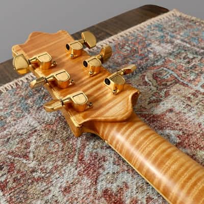 Jesselli 14" Walnut and Gold Leaf Hollow Body Circa 1988 - Natural. image 21