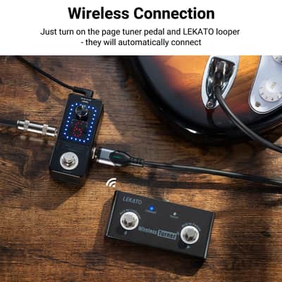 LEKATO Wireless Page Turner Pedal Bluetooth Foot Pedal for Tablets Phone (Android & IOS system above version 13.4 support) - External Pedal for LEKATO Loop Pedal Tuner Switching Control image 3
