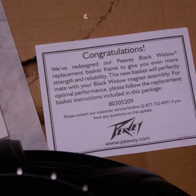 Peavey Black Widow 15" Replacement Basket Black image 8