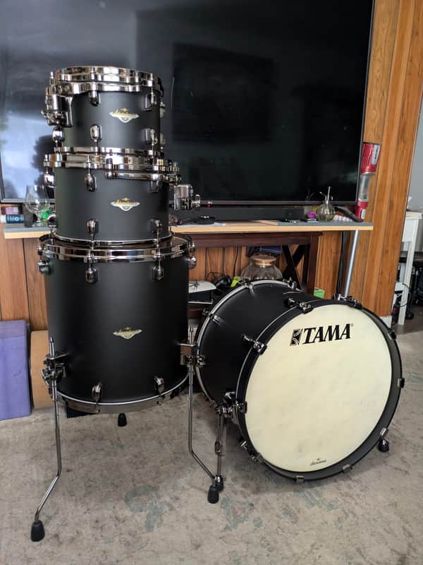 Tama Starclassic Maple Flat Black 4 pc. image 1