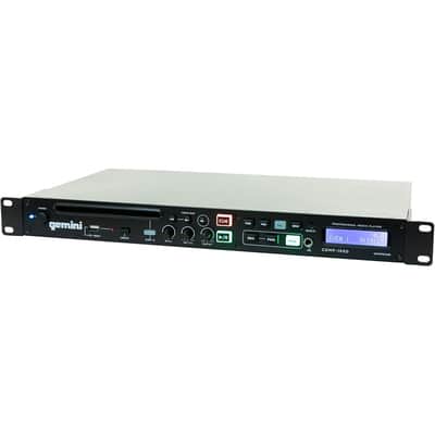 Gemini Professional Rackmount CD Player - DJ CD Player with Pitch Control, USB Media Player, Anti-Shock Technology, XLR/RCA Outputs, Remote Control for Venues, Studios & Events (CDMP-1500) image 2