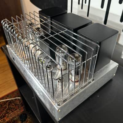 Rare Antique Sound Lab Typhoon DT Tube Amplifier 50 Vintage Watts Brushed Aluminum, Superb! image 5