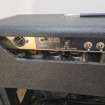 Investment Grade 1964 Fender Twin Reverb Guitar Amp w/ Original Foot Switch image 6