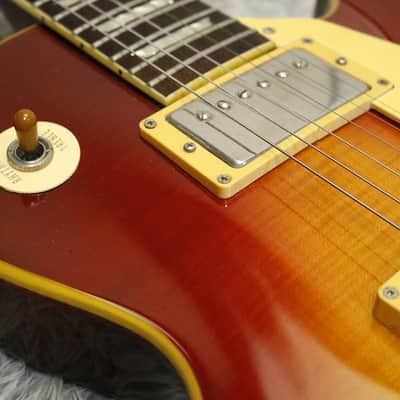 1990 made Greco EG-550 LP Standard   Old Cherry SB Bolt on Neck/Screamin Pickup Fujigen Factory Made in Japan image 11